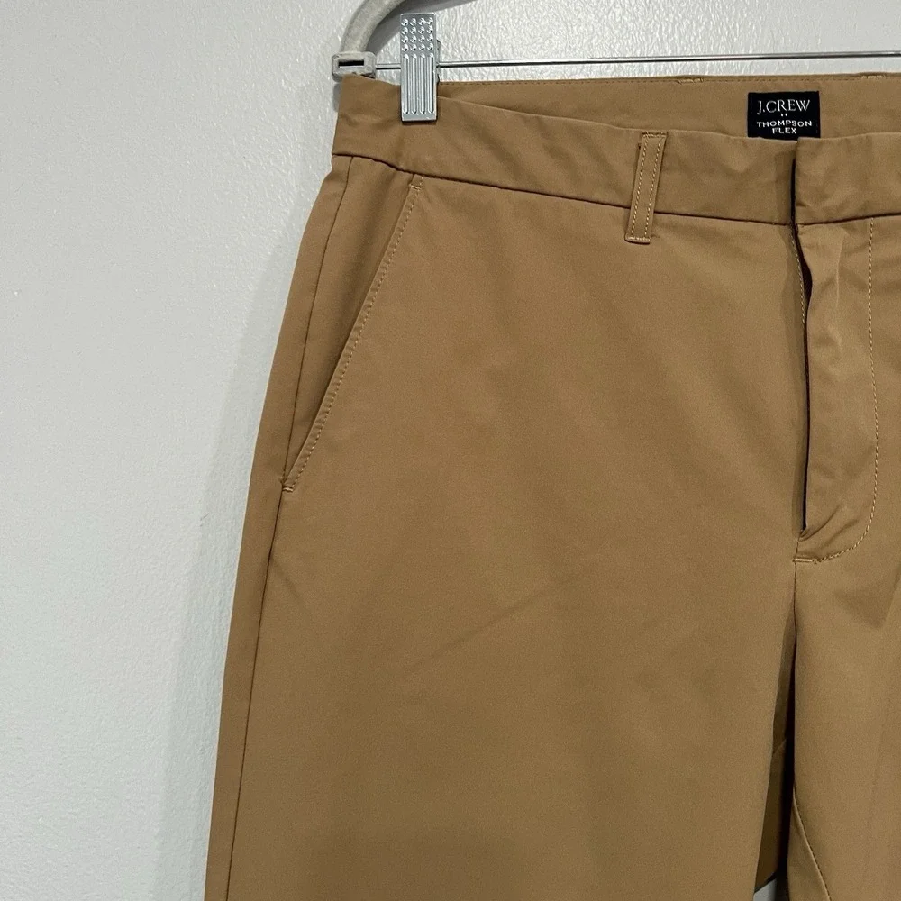 J.Crew Men's The Tech Thompson Pants Flex Size 32x34 Beige‎ Tapered